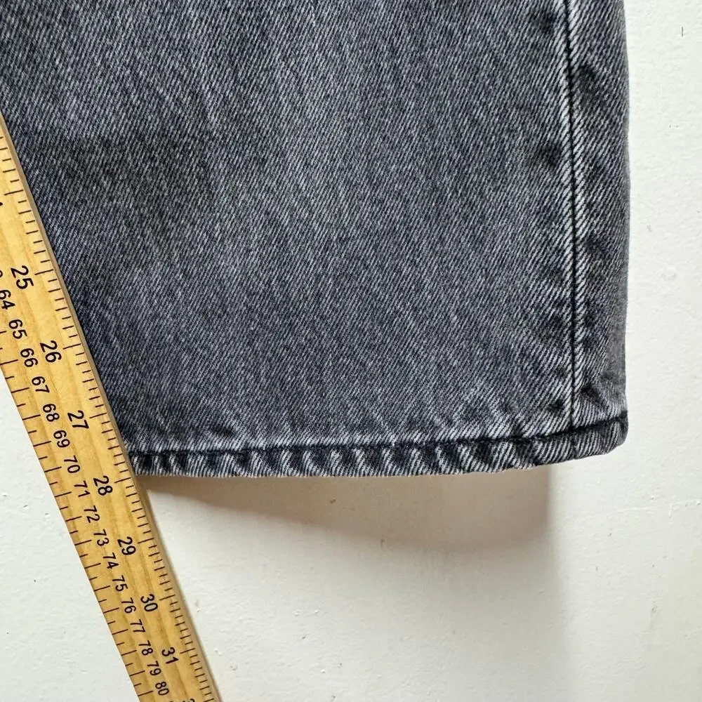 J.Crew Men’s Classic Straight Leg Jeans Gray Black Washed Denim W33 L30